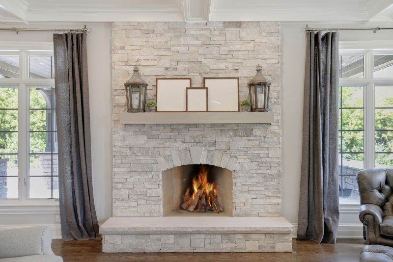 Restored Stone Fireplace